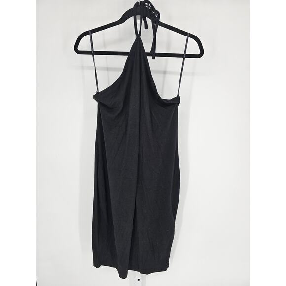 Forever 21 Women's Black Halter-Neck Backless Mini Dress Size 1X - Picture 1 of 4